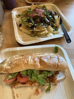 The Floridian and the Nachos  at Green Cup Cafe in Fort Myers