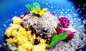 Dessert at Reliva in Bruges