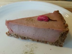 raw cheese cake at Smoothie etc. in Kyoto