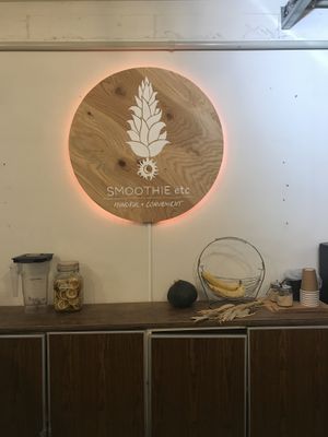 The sign at Smoothie etc. in Kyoto