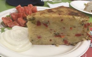 Huge tortilla  at kVegan in Tenerife