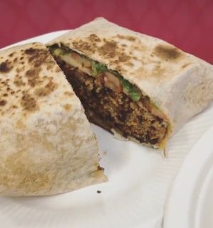 Wrap de soja y algas. Muy rico. at kVegan in Tenerife