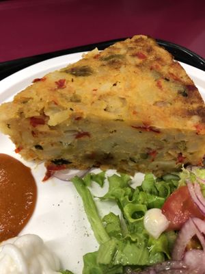 Vegan Spanish omelette at kVegan in Tenerife