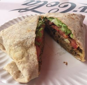 Falafel wrap at kVegan in Tenerife
