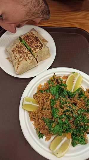 Crazy for this yummy wrap at kVegan in Tenerife