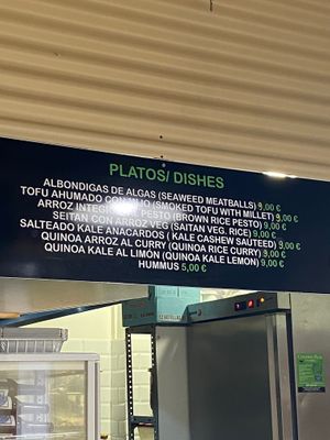menu1 at kVegan in Tenerife