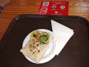 Falafel wrap €8 all home made. Massive. at kVegan in Tenerife