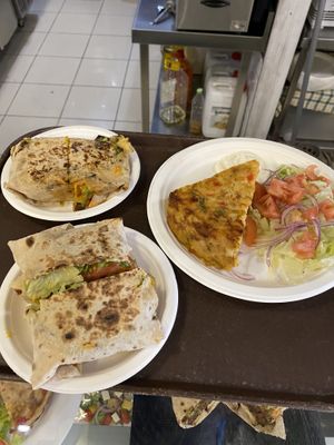 Wraps and quiche thing  at kVegan in Tenerife