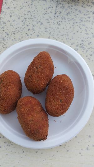 Croquettes at kVegan in Tenerife