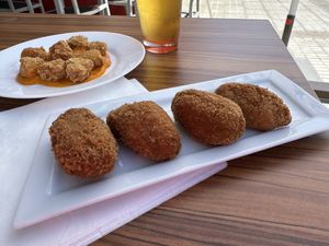 Vegan croquettes  at kVegan in Tenerife
