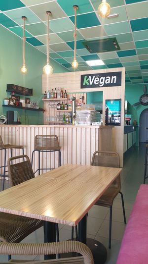 Interior del local at kVegan in Tenerife