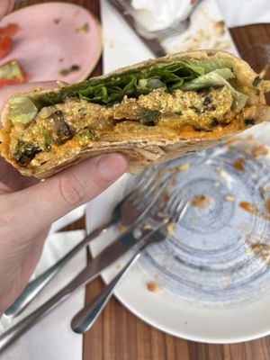 Tofu wrap  at kVegan in Tenerife