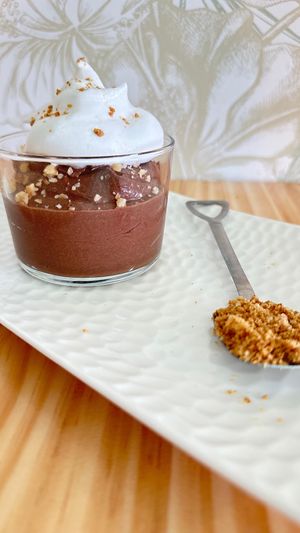 Mousse de chocolate  at kVegan in Tenerife