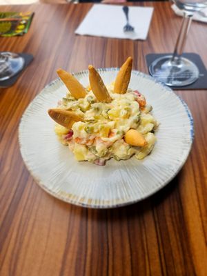 Russian salad at kVegan in Tenerife