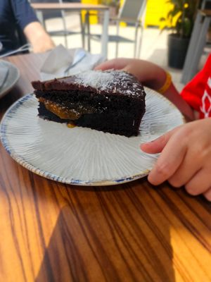 Chocolate cake at kVegan in Tenerife