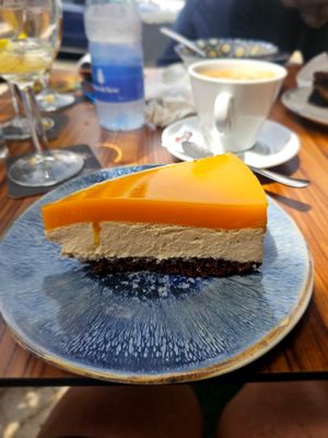 Mango cheesecake at kVegan in Tenerife
