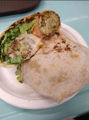 Vegan Falafel roll was pig portion. at kVegan in Tenerife