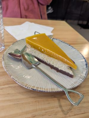 Mango cheesecake   at kVegan in Tenerife