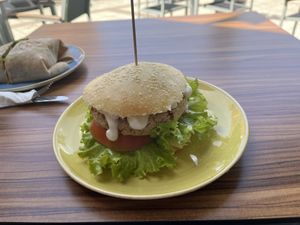 Legume burger  at kVegan in Tenerife
