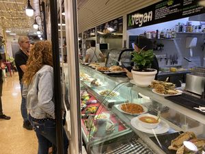 Waiting in line at kVegan in Tenerife