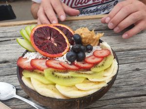 Acai smoothie bowl at Adam & Eve in Bendigo