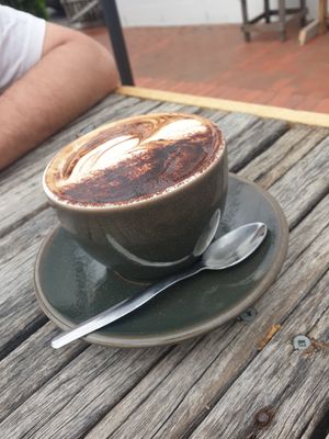 Latte at Adam & Eve in Bendigo