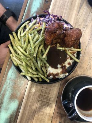 Two piece feast at Adam & Eve in Bendigo