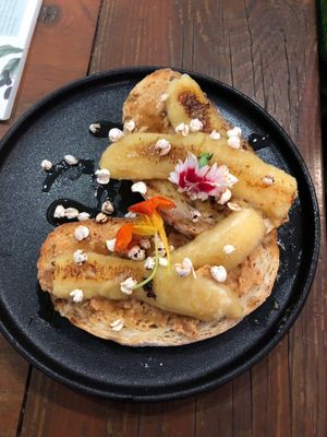 Peanut butter and banana at Adam & Eve in Bendigo