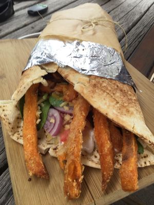 Dirty vego felafel  at Adam & Eve in Bendigo