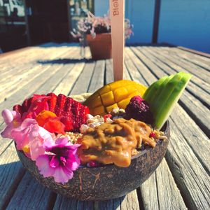 Açai bowl  at Adam & Eve in Bendigo
