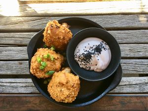 My favourite dish - the yummiest Cauliflower Wings ever! at Adam & Eve in Bendigo