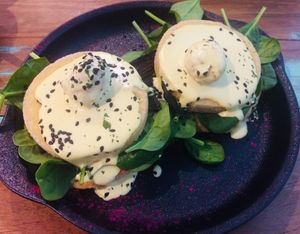 Yum veggie benny! 😱 at Adam & Eve in Bendigo