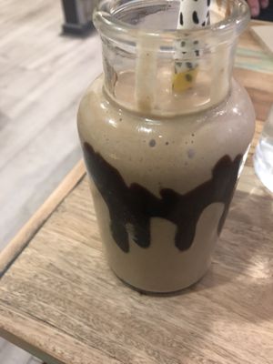 Peanut butter cup smoothie  at Adam & Eve in Bendigo