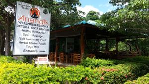 outside at Ananda Yoga Detox in Koh Phangan