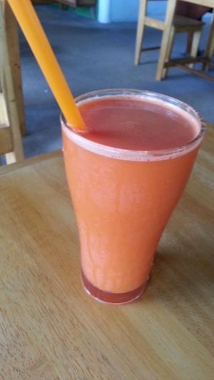 carrot juice at Ananda Yoga Detox in Koh Phangan