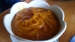 pumpkin soup at Ananda Yoga Detox in Koh Phangan