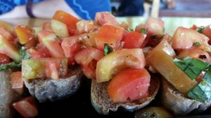 bruchetta at Ananda Yoga Detox in Koh Phangan