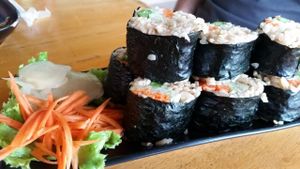 Vegan sushi at Ananda Yoga Detox in Koh Phangan