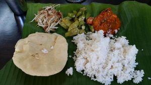 Food at Arati Vilas Banana Leaf Restaurant in Penang