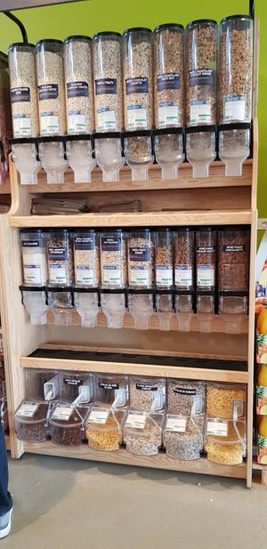 Fill your own but section at Biocoop des Olonnes in Chateau-dolonne