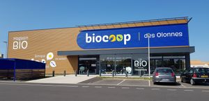 Store front at Biocoop des Olonnes in Chateau-dolonne