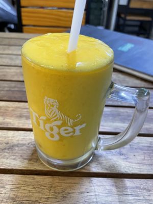 Mixed fruit shake, 35,000 VND  at Bookworm's Coffee in Ho Chi Minh City