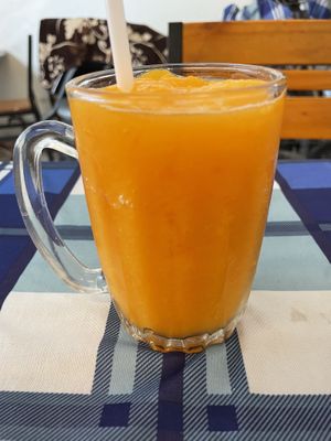 Papaya shake, 30,000 VND  at Bookworm's Coffee in Ho Chi Minh City
