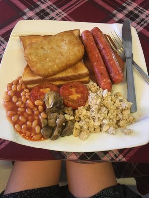 Vegan full English at Bookworm's Coffee in Ho Chi Minh City