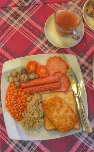 Vegan Full English at Bookworm's Coffee in Ho Chi Minh City