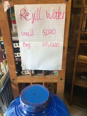 Refill your plastic  at Bookworm's Coffee in Ho Chi Minh City