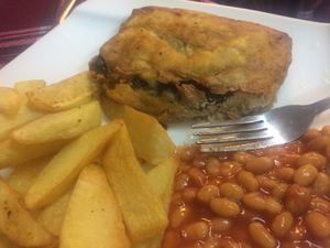 Vegan fish ‘n’ chips  at Bookworm's Coffee in Ho Chi Minh City