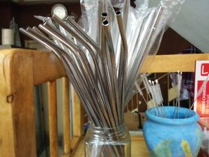 We use metal straws at Bookworm's Coffee in Ho Chi Minh City