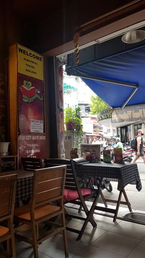 Tablets vegan options place saigon at Bookworm's Coffee in Ho Chi Minh City
