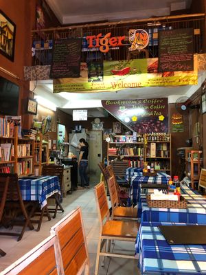 Nice cozy place at Bookworm's Coffee in Ho Chi Minh City